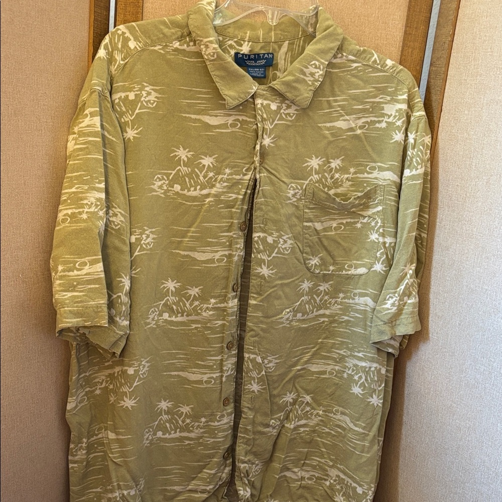 Puritan Tropical Print Shirt 2X